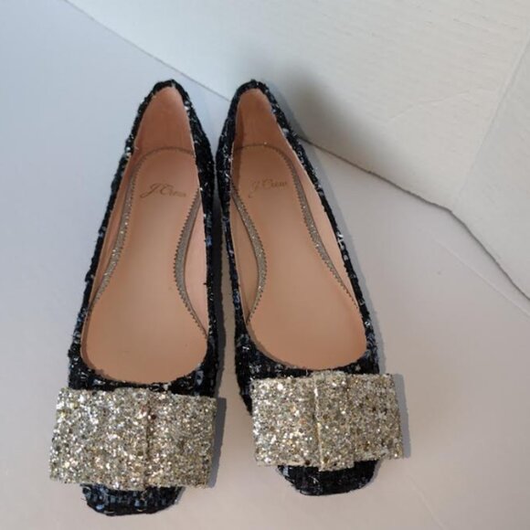 New in Box J Crew Sally Ballet Shoes in Tweed - Picture 2 of 10